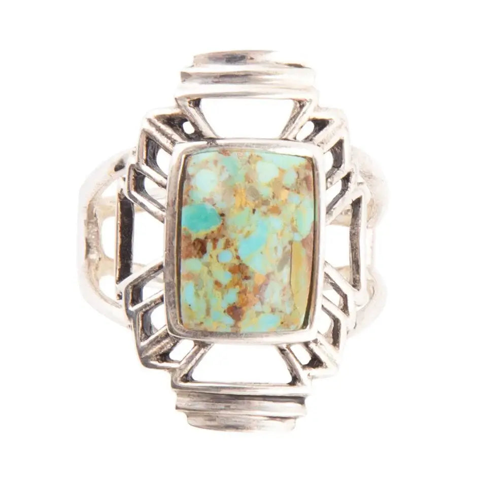 Native Sky Blue Turquoise and Sterling Silver Ring - Barse Jewelry - Flyclothing LLC