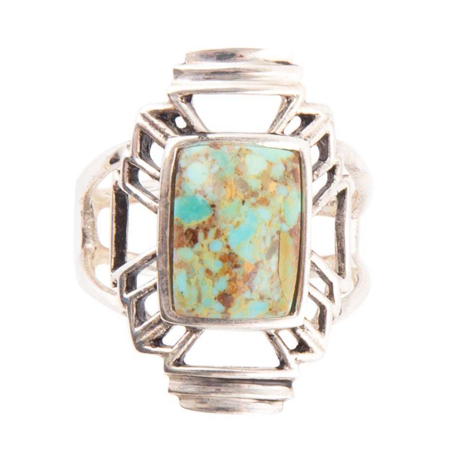 Native Sky Blue Turquoise and Sterling Silver Ring - Barse Jewelry - Flyclothing LLC