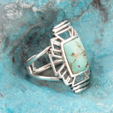 Native Sky Blue Turquoise and Sterling Silver Ring - Barse Jewelry - Flyclothing LLC