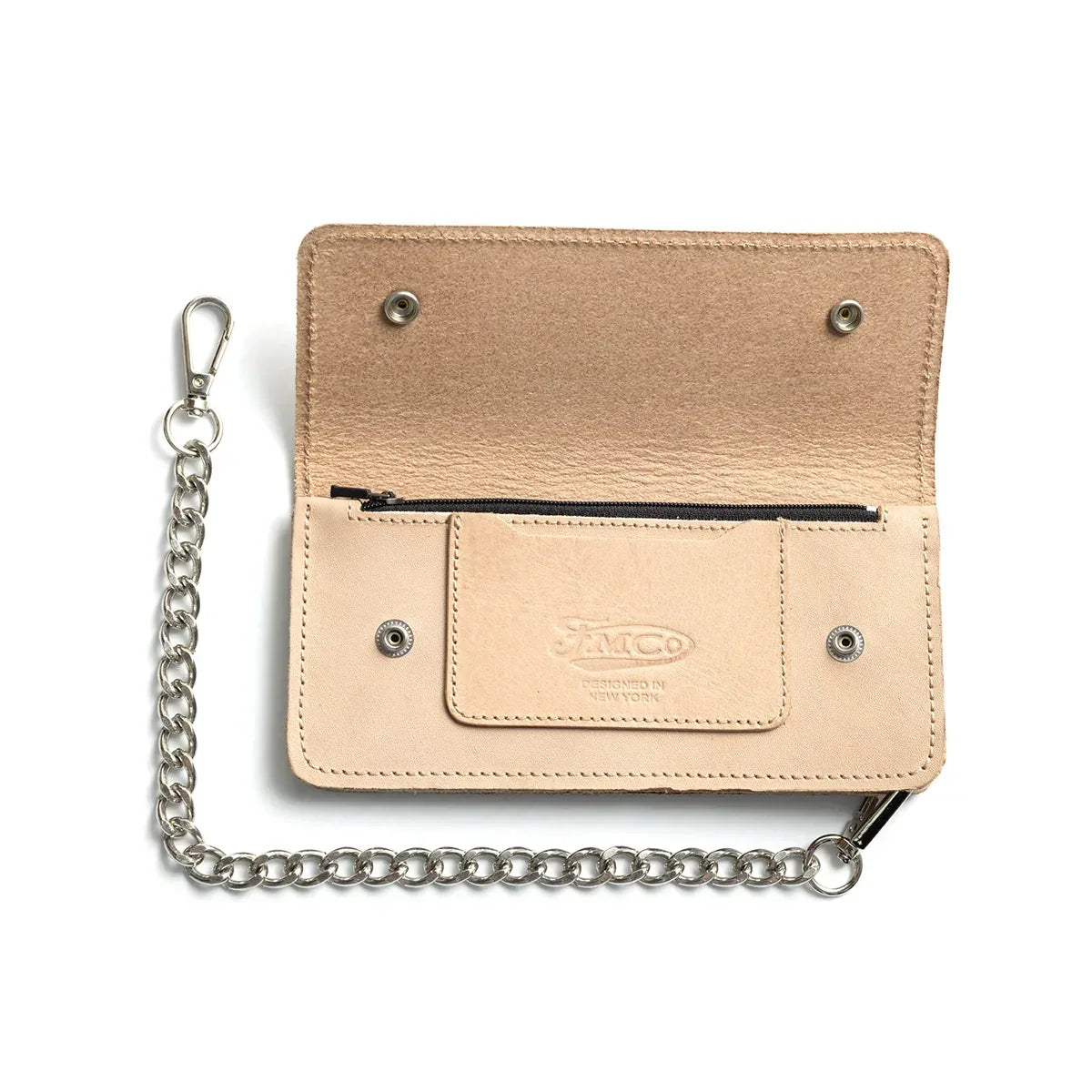 LARGE TRUCKER - Vegetable Tanned Leather Wallet - First Manufacturing Company - Flyclothing LLC