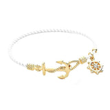 Nautical Anchor Helm Charm Hook Bracelet Anchor Bracelet - Madeline Love - Flyclothing LLC