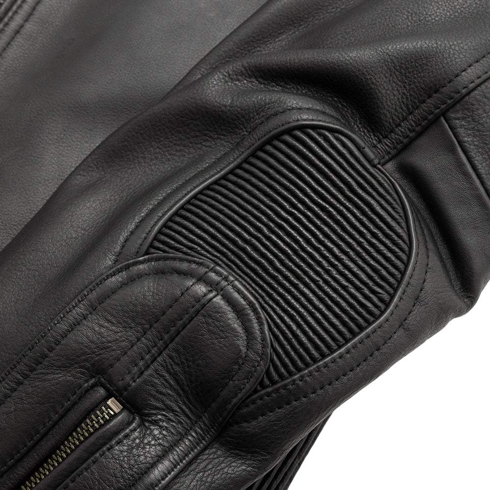 Nemesis Men's Motorcycle Leather Jacket - First Manufacturing Company - Flyclothing LLC