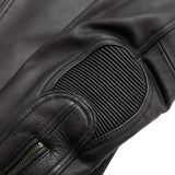 Nemesis Men's Motorcycle Leather Jacket - First Manufacturing Company - Flyclothing LLC