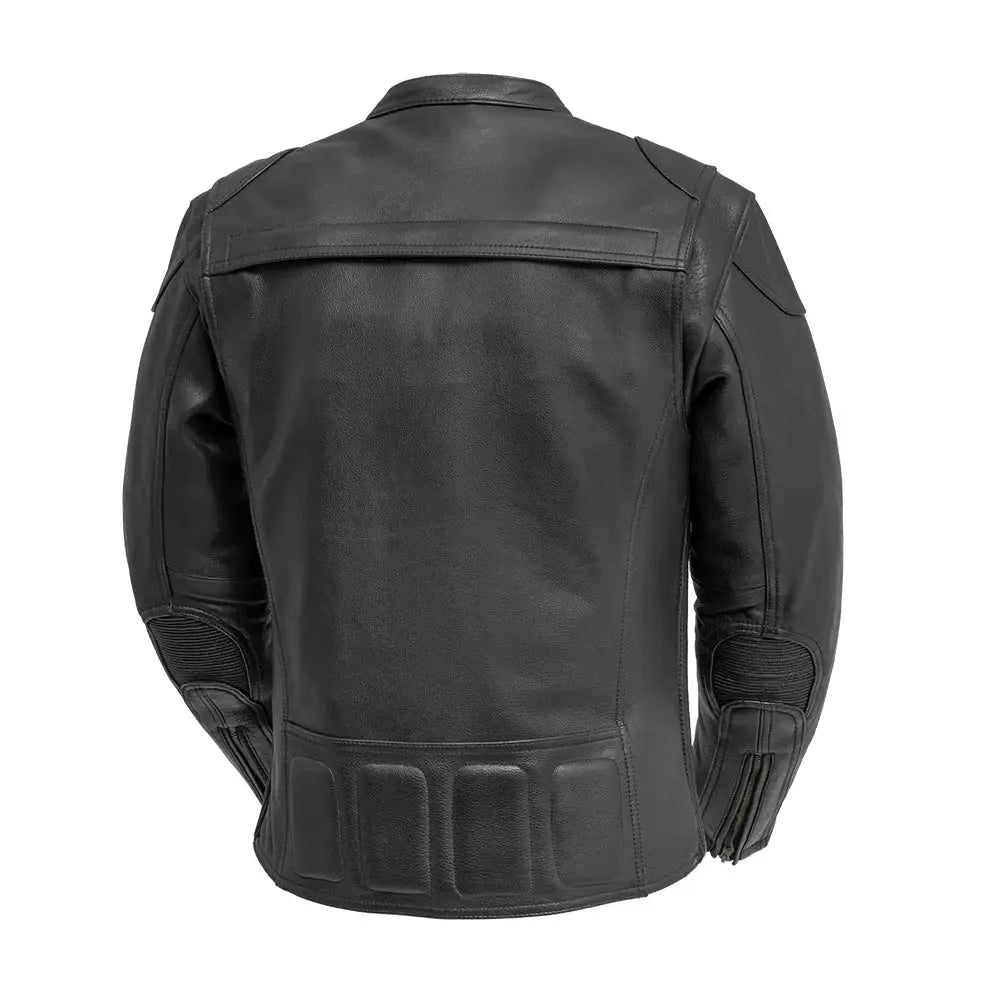 Nemesis Men's Motorcycle Leather Jacket - First Manufacturing Company - Flyclothing LLC