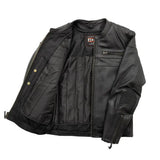 Nemesis Men's Motorcycle Leather Jacket - First Manufacturing Company - Flyclothing LLC