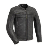 Nemesis Men's Motorcycle Leather Jacket - First Manufacturing Company - Flyclothing LLC