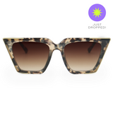 The CEO - Sustainable Tortoise Frame Brown Lens Cateye Sunglasses - TopFoxx - Flyclothing LLC