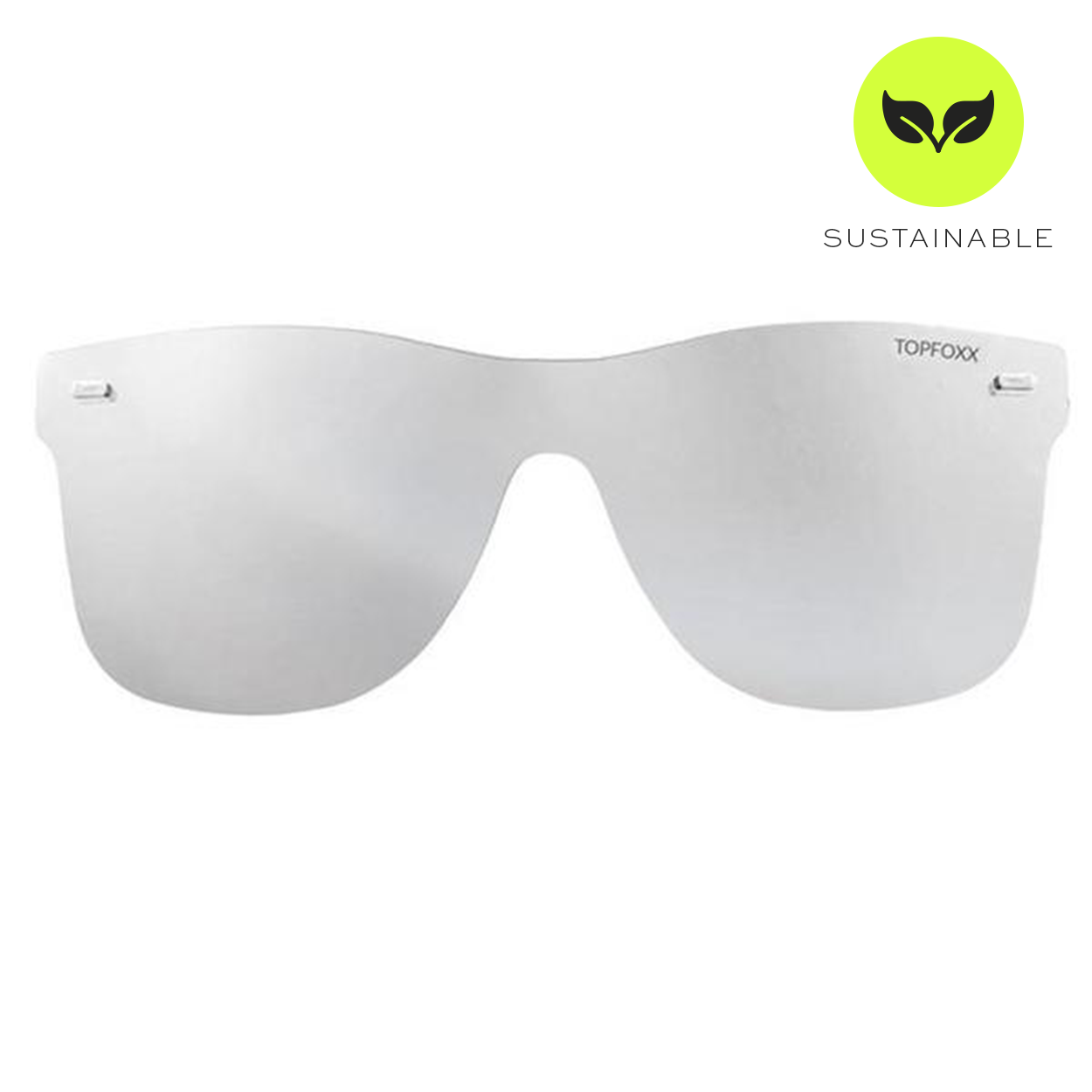 Sustainable Future Wife - Silver Square Wayfarer Sunglasses - TopFoxx - Flyclothing LLC