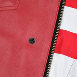 Patriot Rebel Men's Motorcycle Leather Vest - First Manufacturing Company - Flyclothing LLC