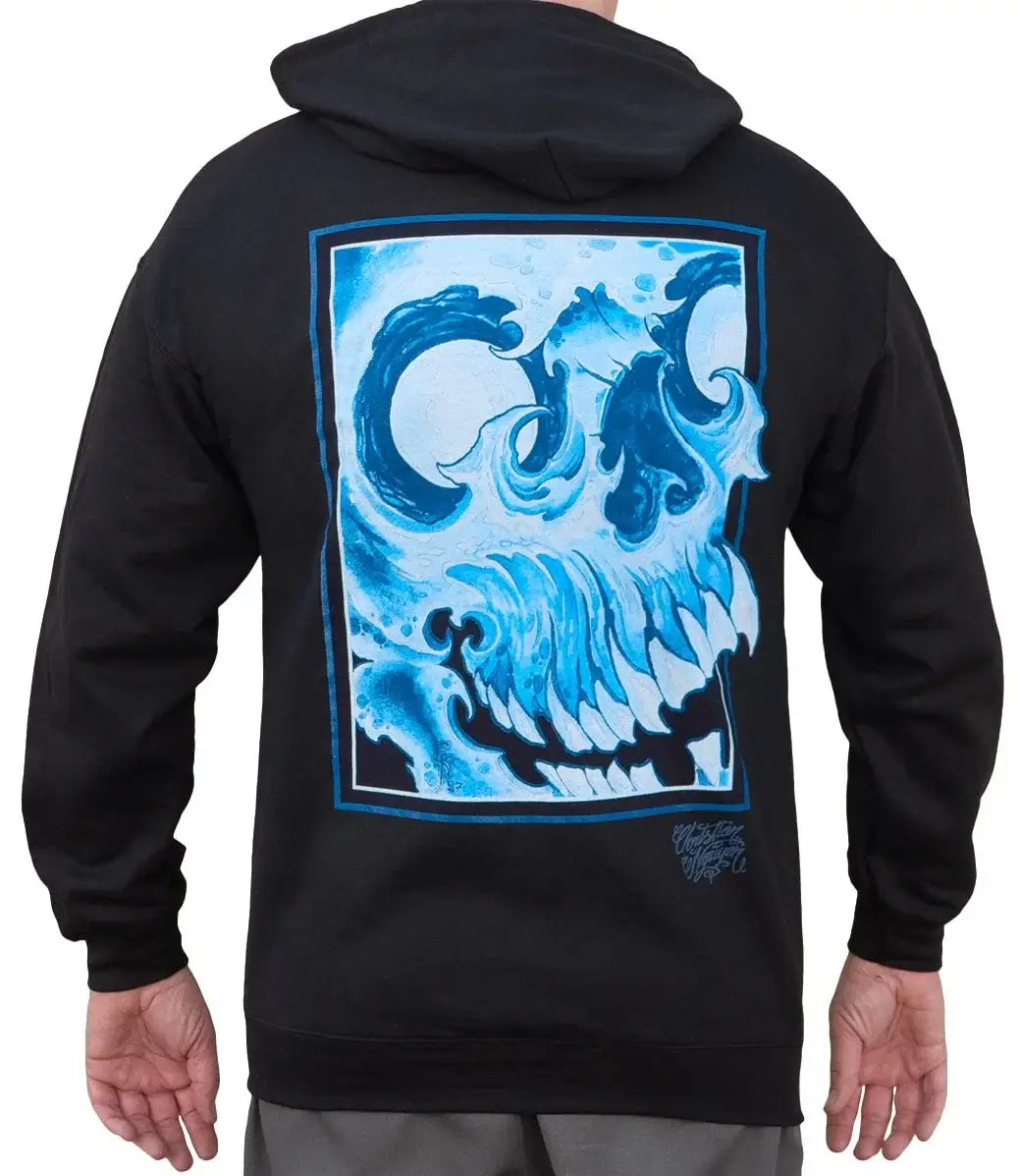 Black Market Art Company Nguyen Skull Men's Zip Hoodie - Black Market Art Company - Flyclothing LLC