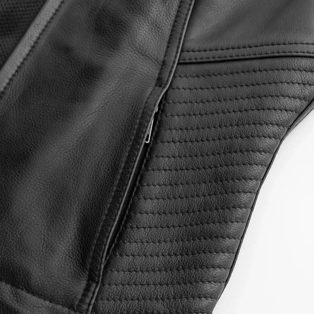 Nina Women's Motorcycle Leather Vest - First Manufacturing Company - Flyclothing LLC