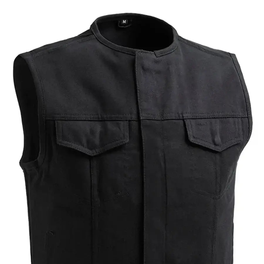 No Limit - Men's Motorcycle Twill Vest - First Manufacturing Company - Flyclothing LLC
