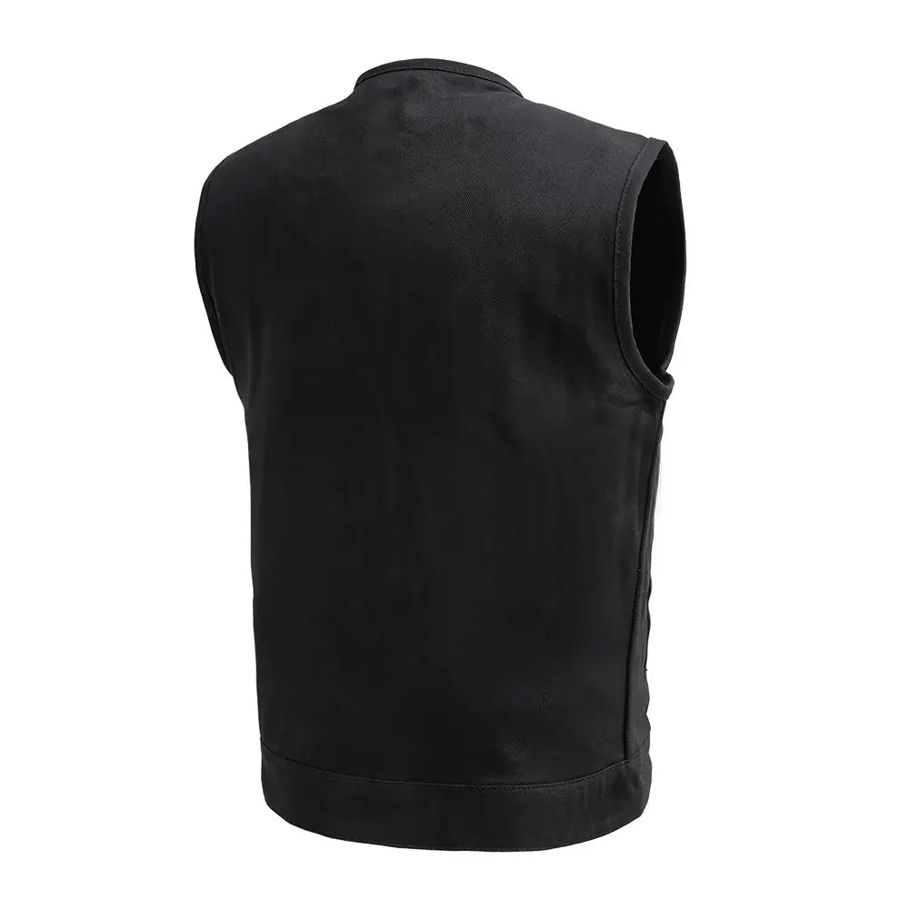No Limit - Men's Motorcycle Twill Vest - First Manufacturing Company - Flyclothing LLC