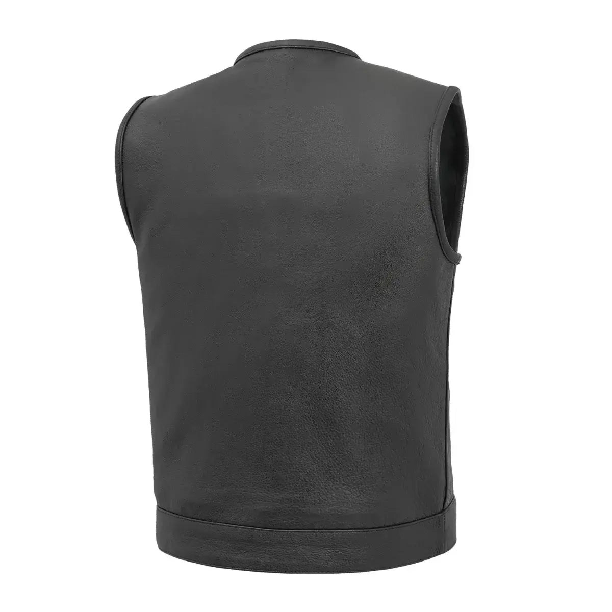 No Rival - Men's Motorcycle Leather Vest - First Manufacturing Company - Flyclothing LLC