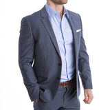goTIELESS Ultimate Dress Shirt (Blue Diamond) - Million Dollar Collar - Flyclothing LLC