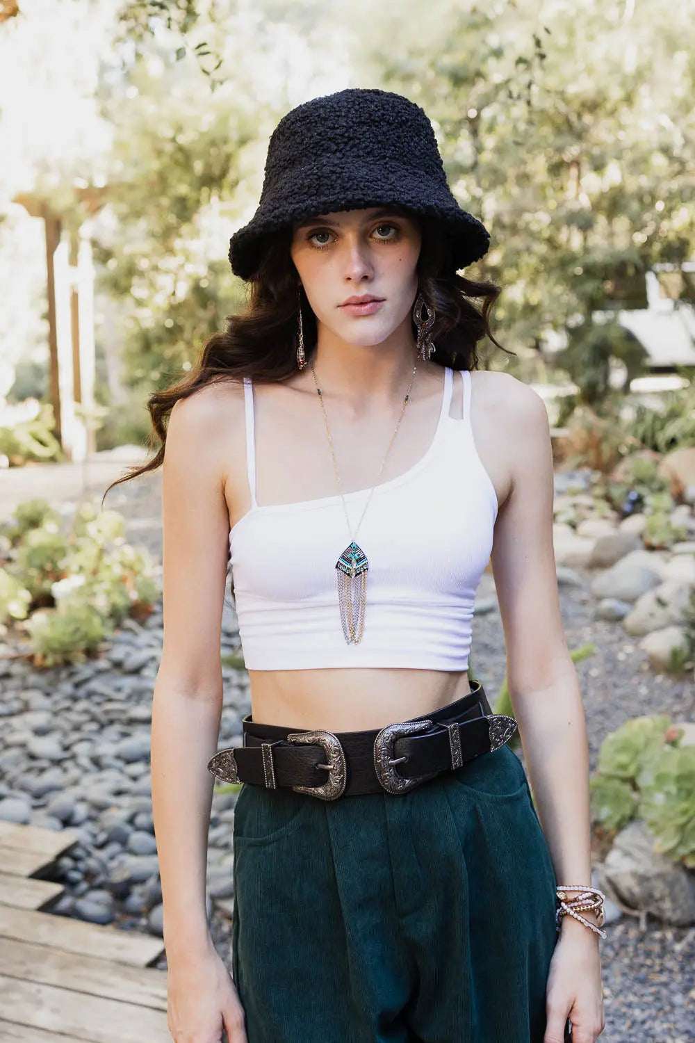 Offset Shoulder Brami Top - Boho Clothing and Accessories - Flyclothing LLC