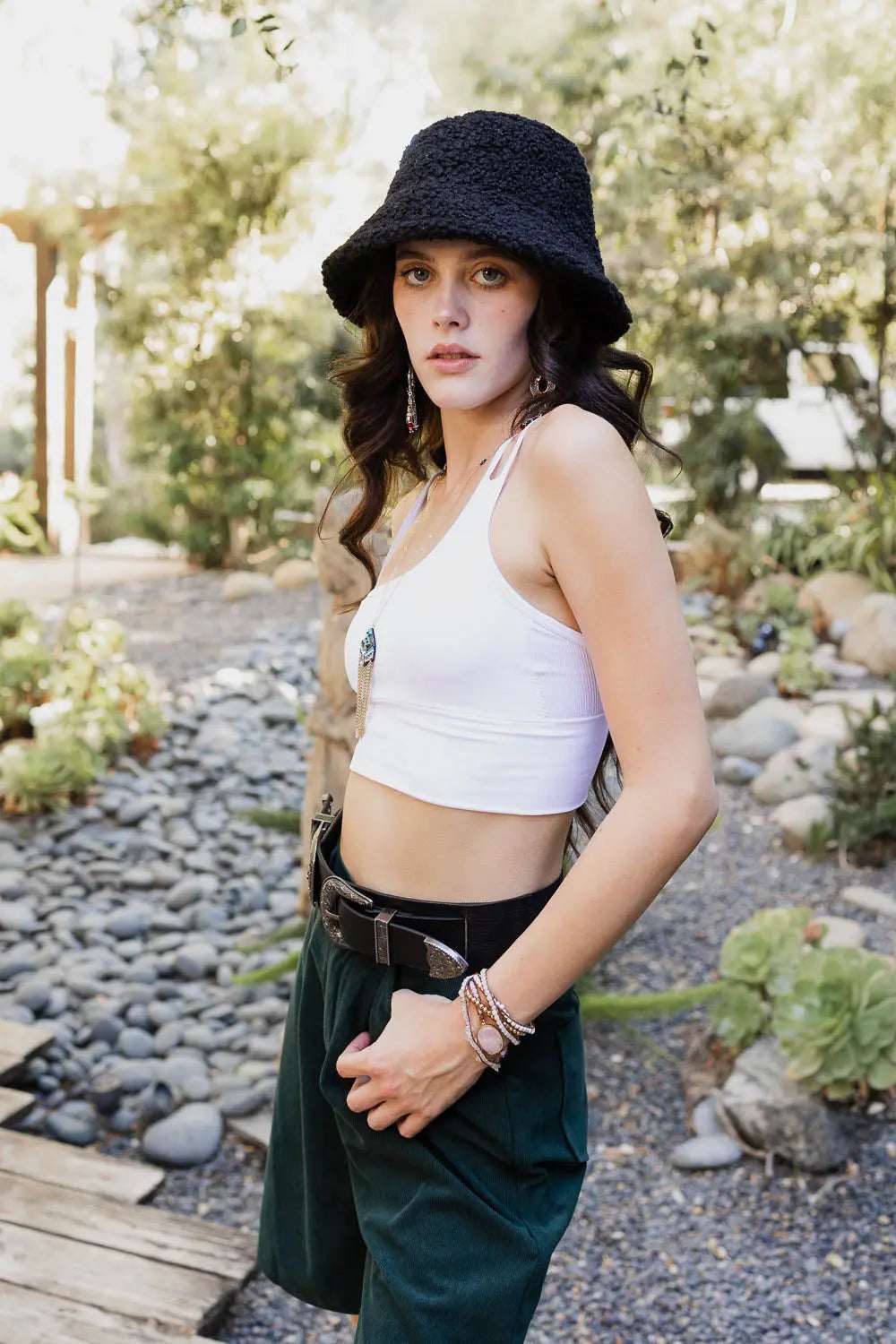 Offset Shoulder Brami Top - Boho Clothing and Accessories - Flyclothing LLC