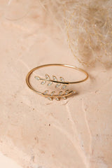 Olive Branch Minimal Bracelet