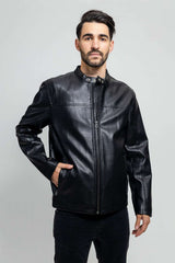 Oliver Men's Perforated Faux Leather Jacket - Whet Blu NYC - Flyclothing LLC