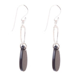 Onyx and Sterling Silver Drop Earrings - Barse Jewelry