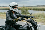 Onyx Women's Leather Motorcycle Shirt - First Manufacturing Company - Flyclothing LLC