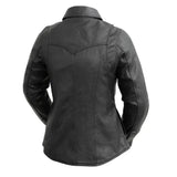 Onyx Women's Leather Motorcycle Shirt - First Manufacturing Company - Flyclothing LLC