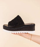 Ophelia Wedges in Black - Naughty Monkey - Flyclothing LLC