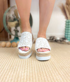 Ophelia Wedges in White - Naughty Monkey - Flyclothing LLC