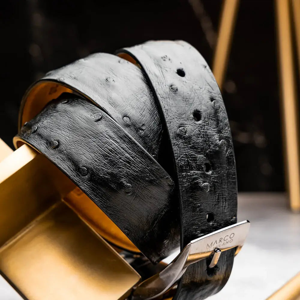 Domenico Belt Black - Marco Di Milano - Flyclothing LLC