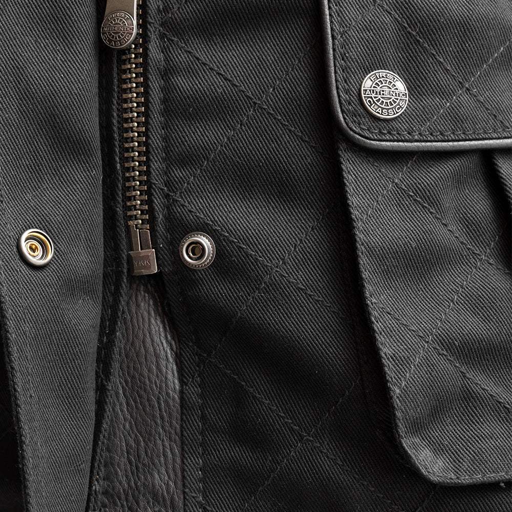 Outcast - Women's Twill Motorcycle Jacket - First Manufacturing Company - Flyclothing LLC