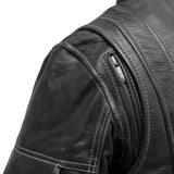 Outlander - Women's Motorcycle Leather Jacket - First Manufacturing Company - Flyclothing LLC