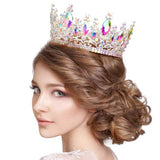 Oval Stone Accented Pageant Crown Tiara - Madeline Love - Flyclothing LLC