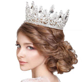 Oval Stone Accented Pageant Crown Tiara - Madeline Love - Flyclothing LLC
