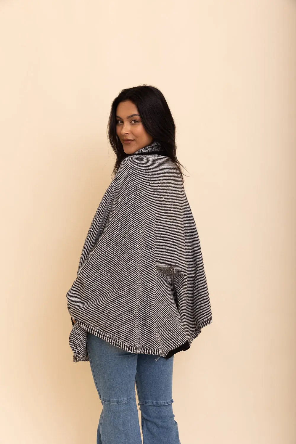 Over The Shoulder Knitted Shawl - Boho Clothing and Accessories - Flyclothing LLC