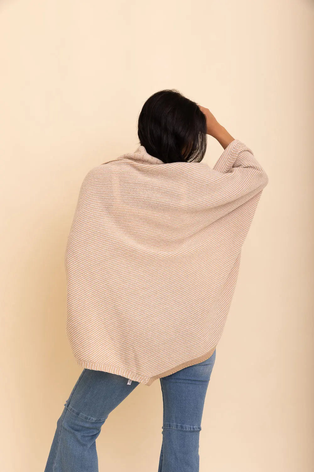 Over The Shoulder Knitted Shawl - Boho Clothing and Accessories - Flyclothing LLC