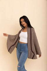 Over The Shoulder Knitted Shawl - Boho Clothing and Accessories - Flyclothing LLC