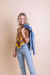 Oversized Floral Anemone Bandana - Boho Clothing and Accessories - Flyclothing LLC