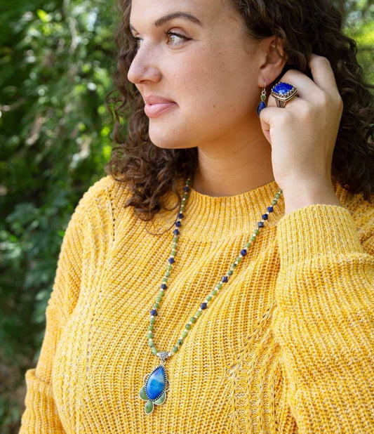 Oxford Long Pendant Necklace - Barse Jewelry - Flyclothing LLC