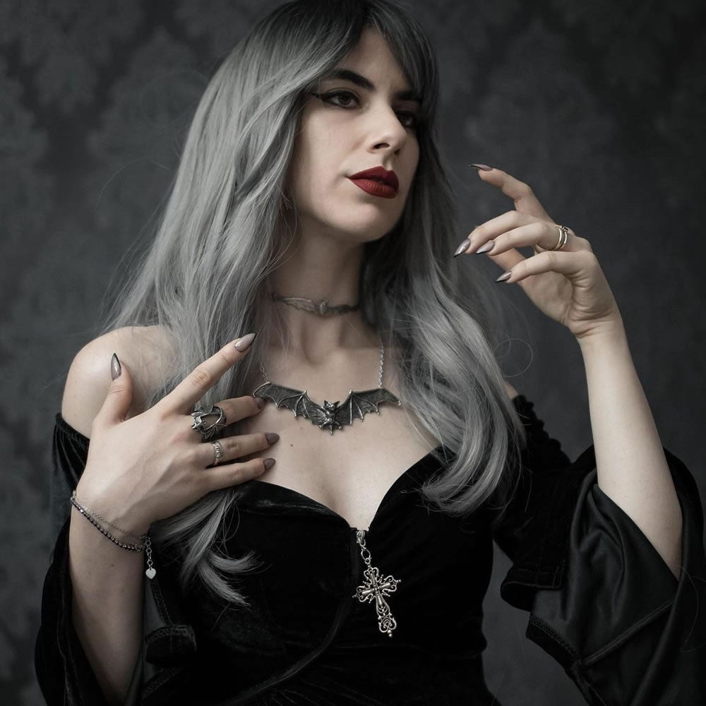 Gothic Bat Necklace - Alchemy of England - Flyclothing LLC