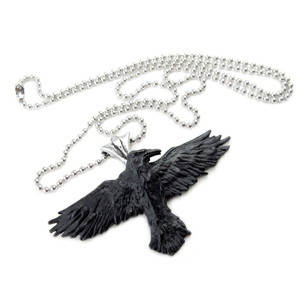 Black Raven Pendant - Alchemy of England - Flyclothing LLC