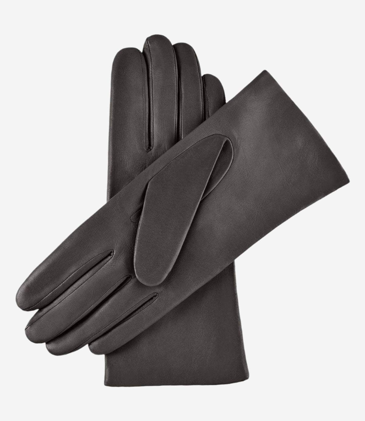 Isabella (charcoal) - Italian lambskin leather gloves with cashmere lining
