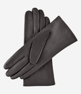 Isabella (charcoal) - Italian lambskin leather gloves with cashmere lining
