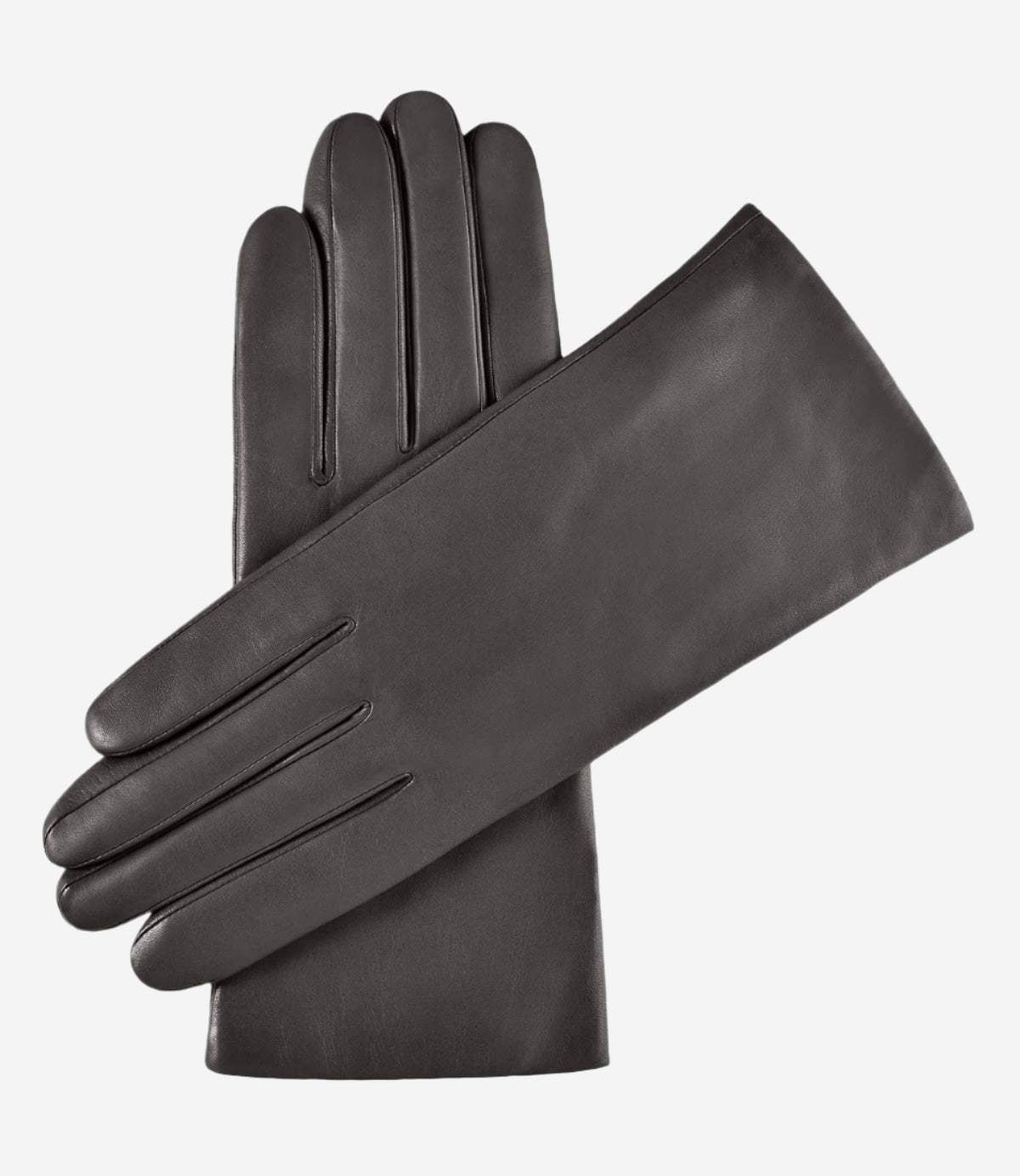 Isabella (charcoal) - Italian lambskin leather gloves with cashmere lining
