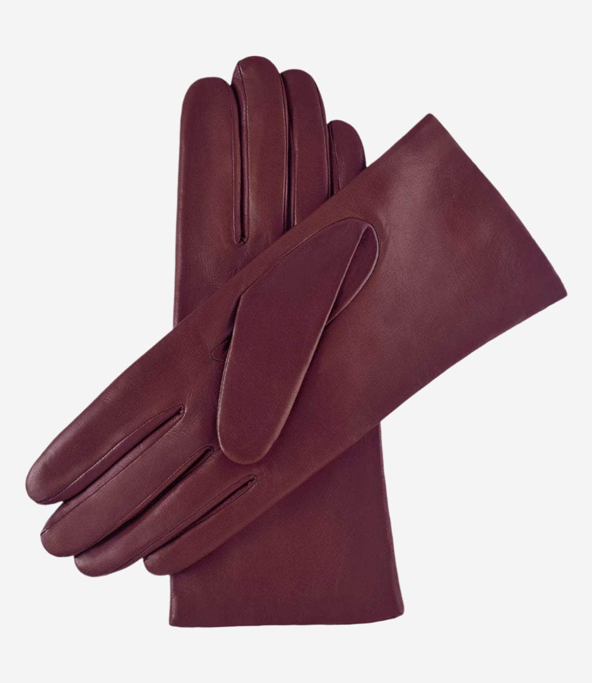 Isabella (cordovan) - Italian lambskin leather gloves with cashmere lining - Leather Gloves Online - Flyclothing LLC