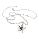 Crystal Pentagram Pendant - Alchemy of England - Flyclothing LLC