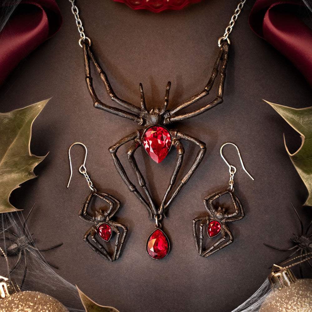 Black Widow Necklace - Alchemy of England - Flyclothing LLC