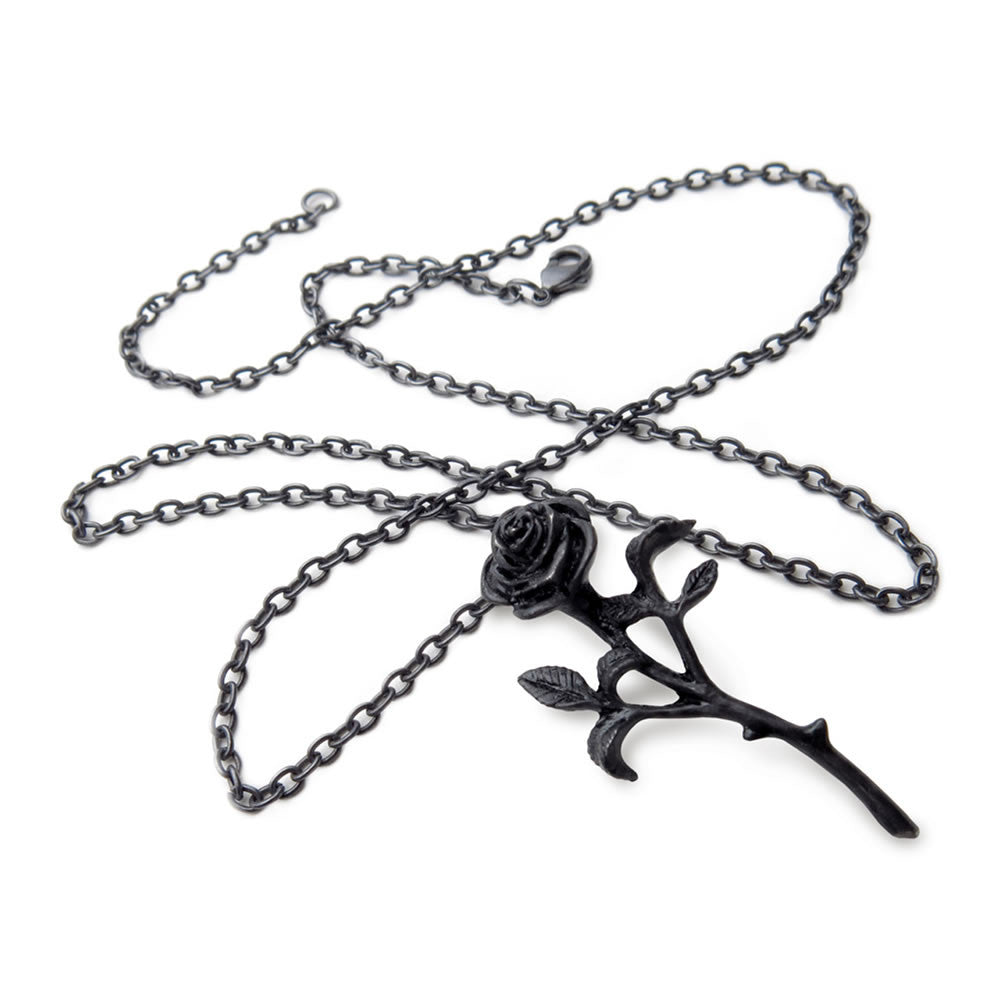 The Romance of the Black Rose Pendant - Alchemy of England - Flyclothing LLC