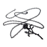 The Romance of the Black Rose Pendant - Alchemy of England - Flyclothing LLC