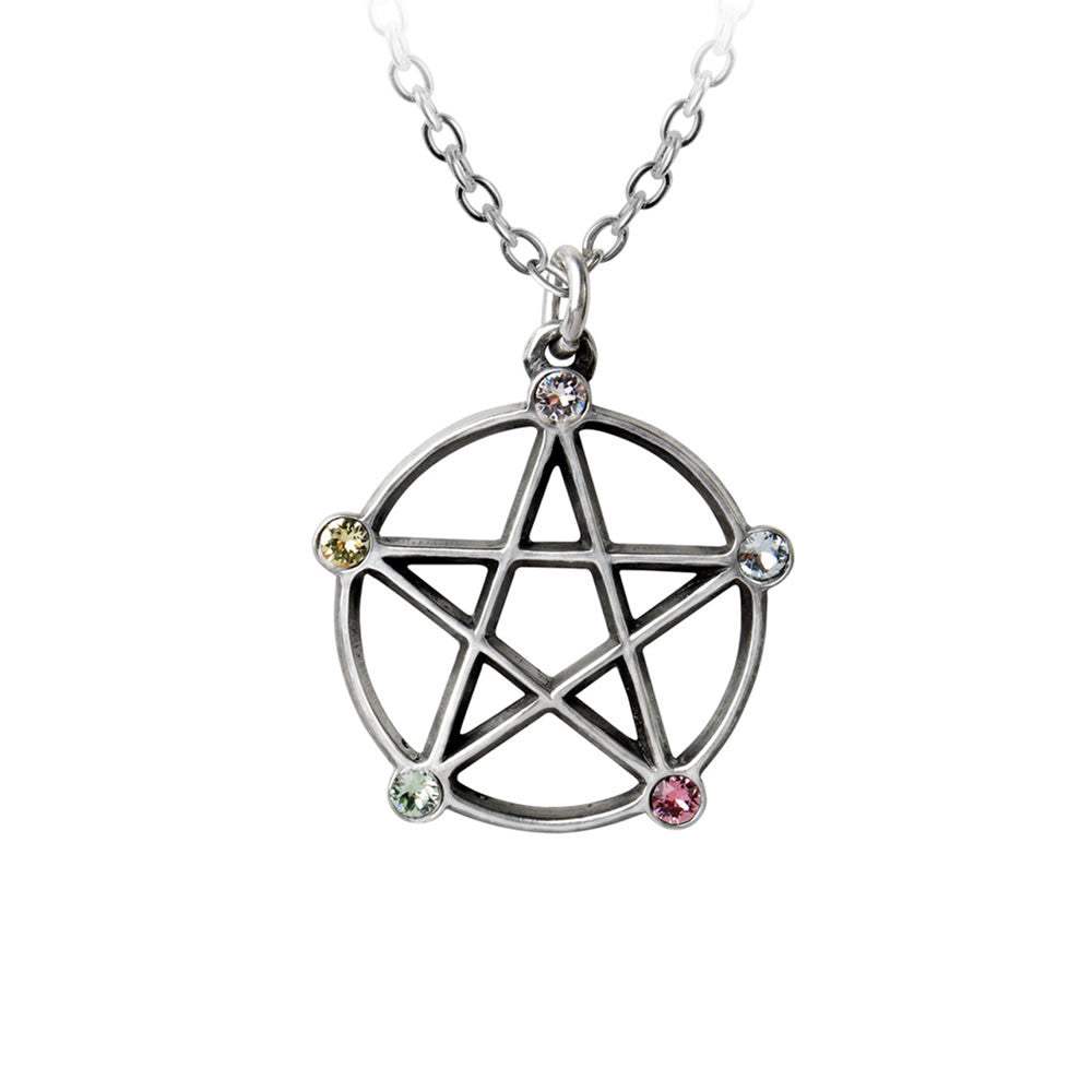 Wiccan Elemental Pentacle Necklace - Alchemy of England - Flyclothing LLC