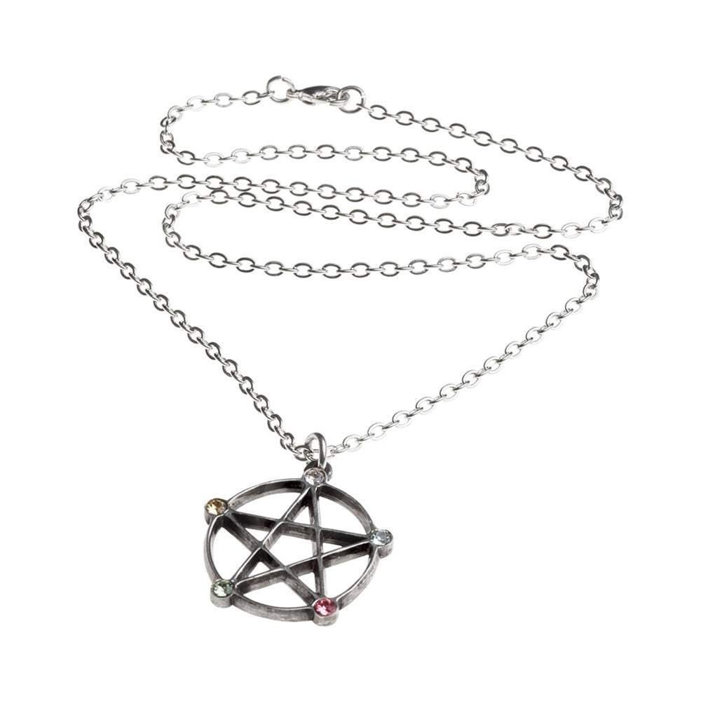 Wiccan Elemental Pentacle Necklace - Alchemy of England - Flyclothing LLC